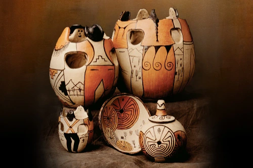 clay pots and cultural items