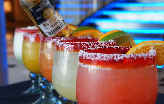 Margaritas at Blue Coyote Cantina